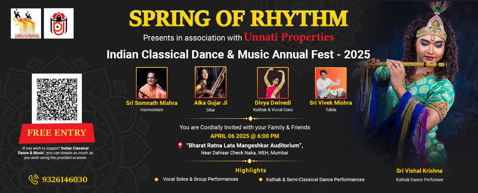 Indian Classical Dance & Music Annual Festival 2024-25